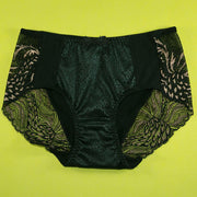 Pack of 2 - Soft Cotton Silk Net Panty Floral Print - Flourish Mix Colors - 2321