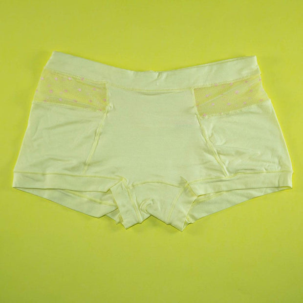 Pack of 3 - Women's Sexy Cotton Net Panties Seamless Soft Lingerie Briefs Underwear - Flourish Mix Colors - 6359