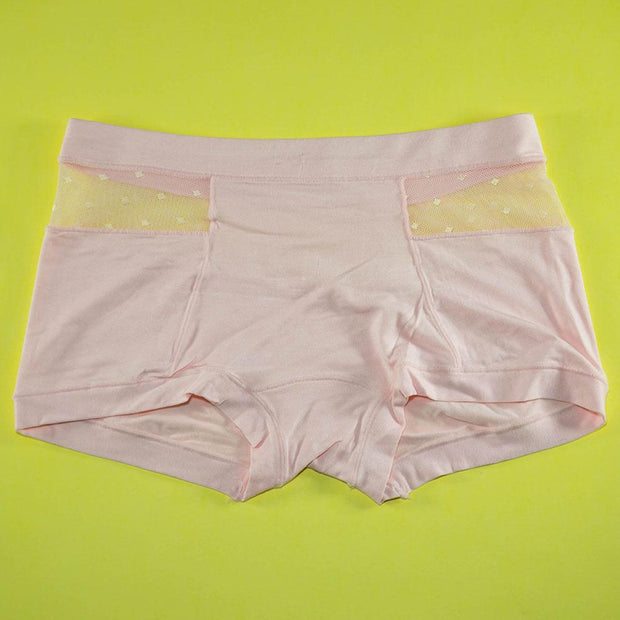 Pack of 3 - Women's Sexy Cotton Net Panties Seamless Soft Lingerie Briefs Underwear - Flourish Mix Colors - 6359