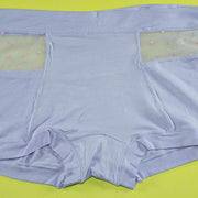Pack of 3 - Women's Sexy Cotton Net Panties Seamless Soft Lingerie Briefs Underwear - Flourish Mix Colors - 6359