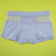 Pack of 3 - Women's Sexy Cotton Net Panties Seamless Soft Lingerie Briefs Underwear - Flourish Mix Colors - 6359