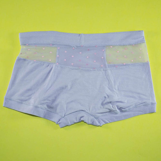 Pack of 3 - Women's Sexy Cotton Net Panties Seamless Soft Lingerie Briefs Underwear - Flourish Mix Colors - 6359