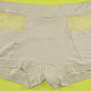 Pack of 3 - Women's Sexy Cotton Net Panties Seamless Soft Lingerie Briefs Underwear - Flourish Mix Colors - 6359