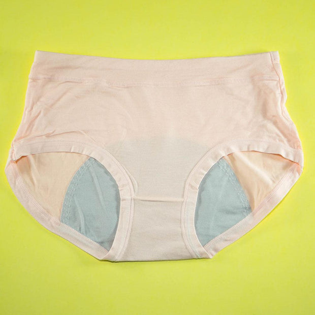 Pack of 3 - Period Panties For Women Breathable Leakproof - Flourish Mix Colors Cotton Periods Panty - 1506