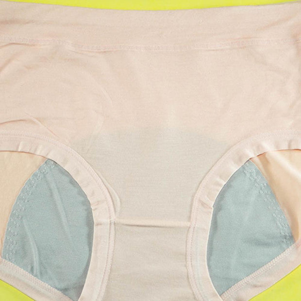 Pack of 3 - Period Panties For Women Breathable Leakproof - Flourish Mix Colors Cotton Periods Panty - 1506