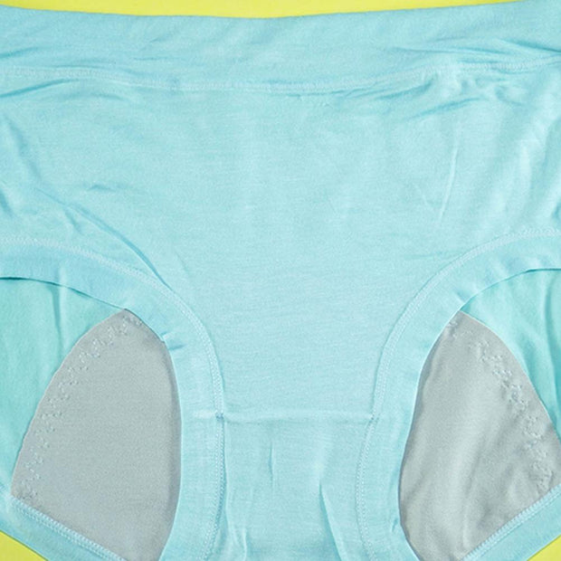 Pack of 3 - Period Panties For Women Breathable Leakproof - Flourish Mix Colors Cotton Periods Panty - 1506