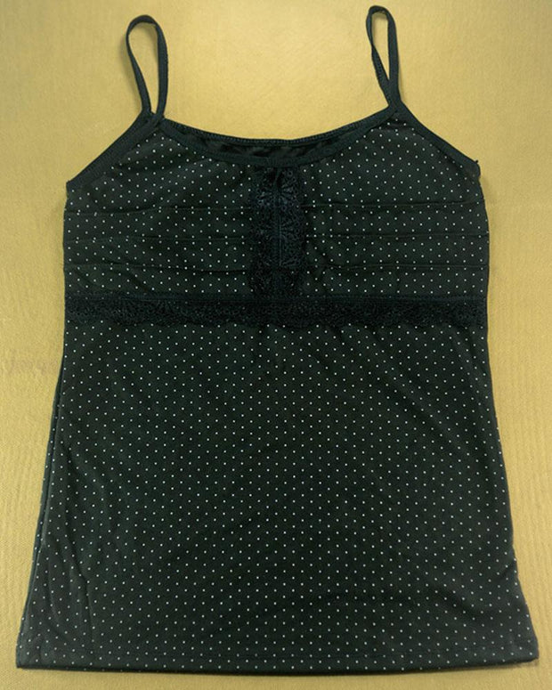 Pack of 3 - Polka Dotted Cotton Camisole For Women - MA-6