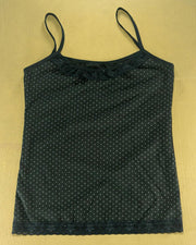 Pack of 3 - Polka Dotted Cotton Camisole With Neck Lace For Women - MA-8