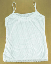 Pack of 3 - Polka Dotted Cotton Camisole With Neck Lace For Women - MA-8