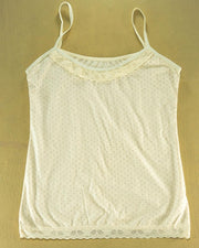 Pack of 3 - Polka Dotted Cotton Camisole With Neck Lace For Women - MA-8