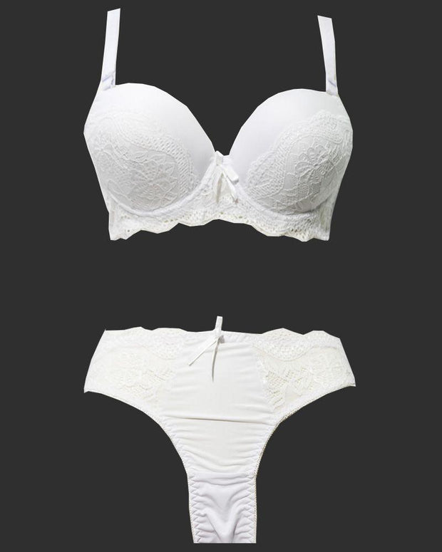 Bridal Pushup Plus Size Bra Panty Sets - Single Padded Underwired Bra Panty Sets - BS1005 - Bra Panty Sets - diKHAWA Online Shopping in Pakistan