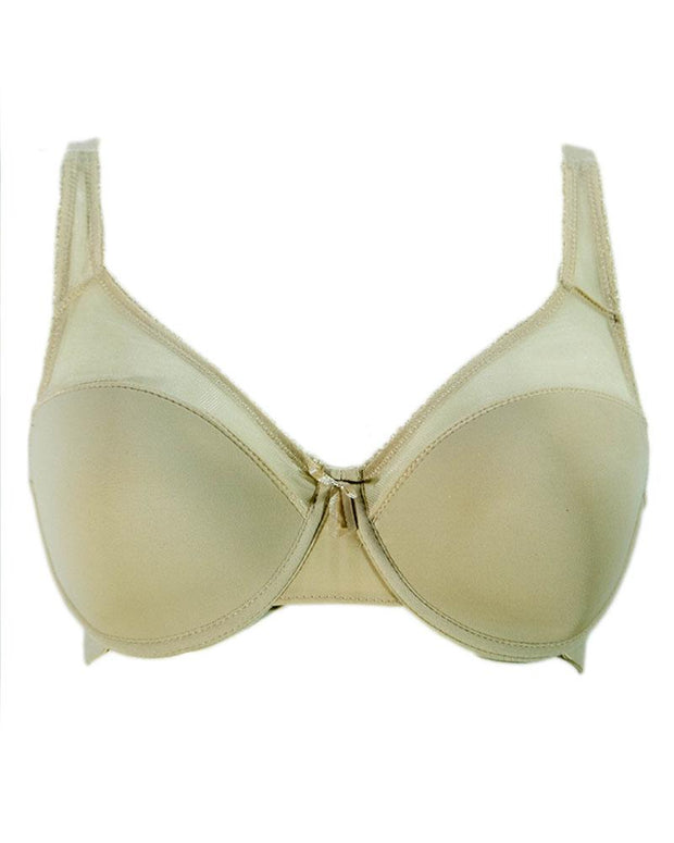 Skin Soft Padded With Net Flourish Bra - Single Padded Underwired Bra - FL3012