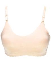Self Design Cotton Single Padded Bra -SKin