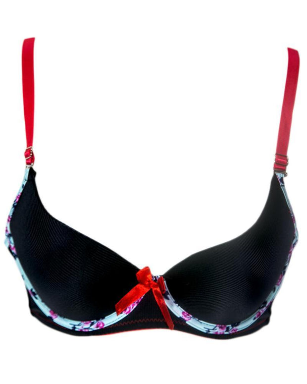 Women Push up Underwire Smoothing Bra - Push Up Bra, Single Padded Bra Underwired Br