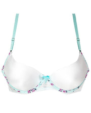 Women Push Up Underwire Smoothing Bra - White - 678