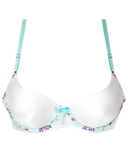 Women Push up Underwire Smoothing Bra - White - 678