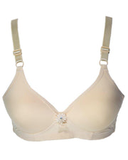 Women Lightly Padded Demi Bra - Skin - 239