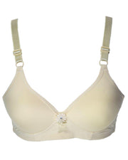 Women Lightly Padded Demi Bra - Off White - 239