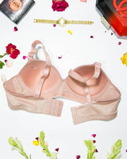 Women Soft Comfortable Padded Bra - Skin