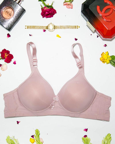 Women Lightly Padded Demi Bra - Pink - 239