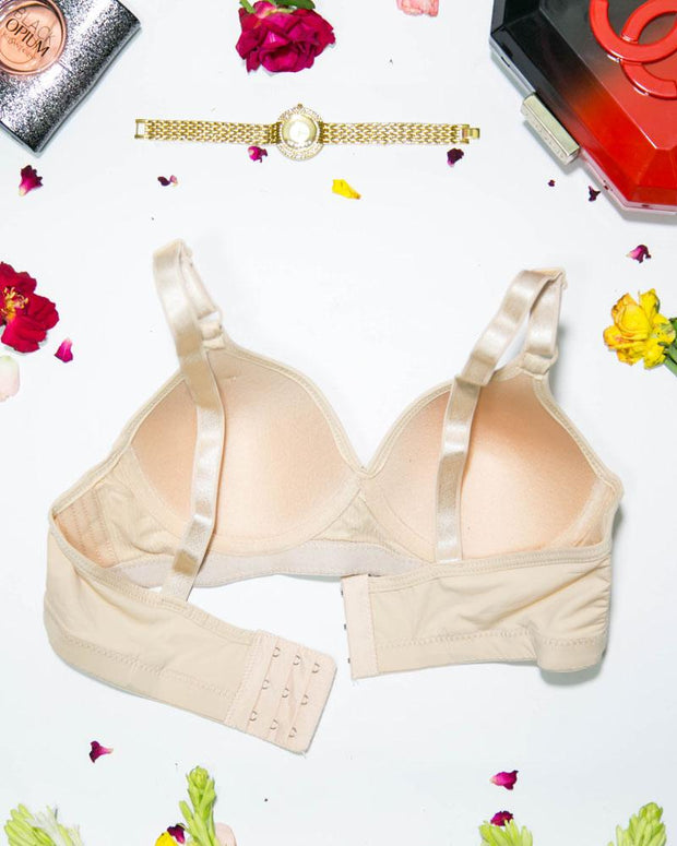 Women Lightly Padded Demi Bra - Skin - 239