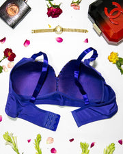 Sexy Cheetah Print Plus Size Bra - Lavender