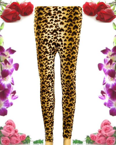 Cheetah Printed Tights - Jersey Pajama For Women - PP-006