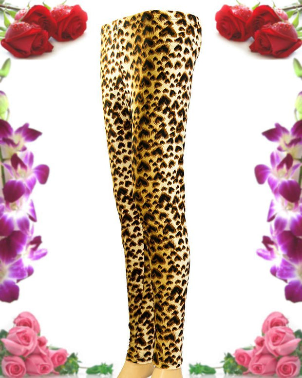 Cheetah Printed Tights - Jersey Pajama For Women - PP-006
