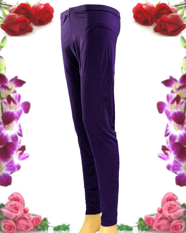 Plain Tights High Quality Fashion for Girls - ELS-8085-Purple