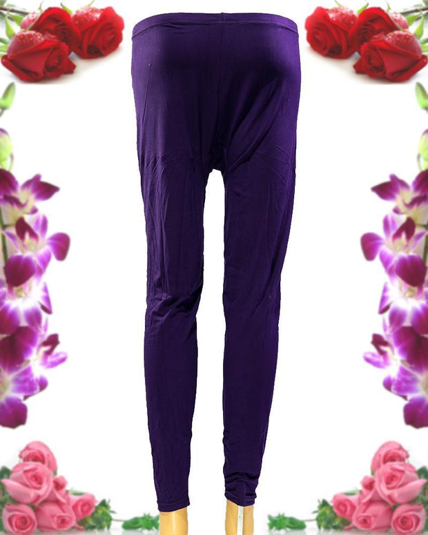 Plain Tights High Quality Fashion for Girls - ELS-8085-Purple