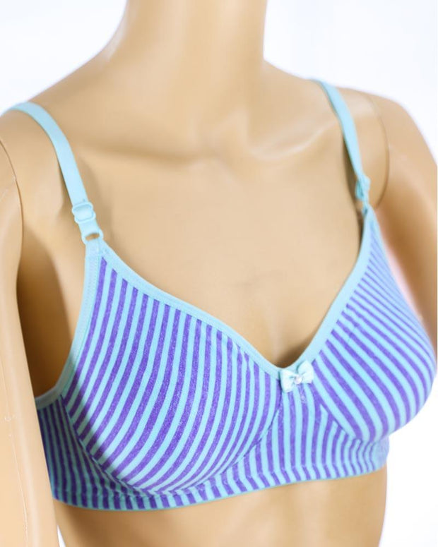 Pack of 3 - Madam Bra - M-4 - Non Padded, Non Wired Bra, Soft Jersey Cotton Bra