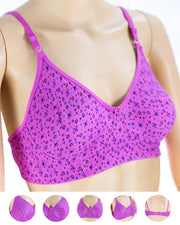 Pack of 3 - Madam Bra - M-8 - Non Padded, Non Wired Bra, Soft Jersey Cotton Bra