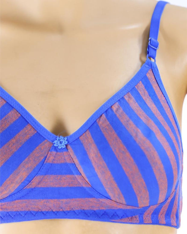 Pack of 3 - Madam Bra - M-3 - Non Padded, Non Wired Bra, Soft Jersey Cotton Bra