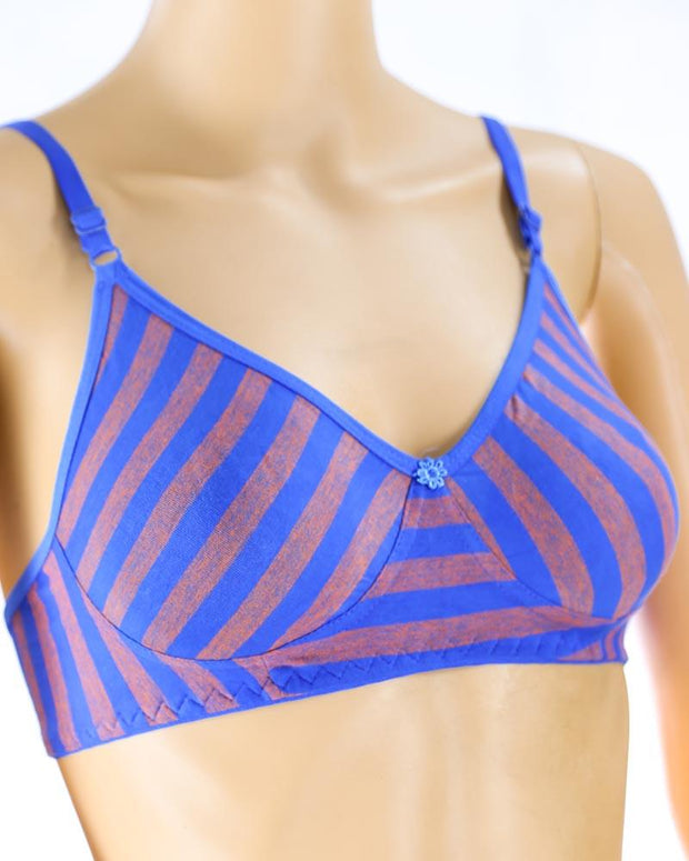 Pack of 3 - Madam Bra - M-3 - Non Padded, Non Wired Bra, Soft Jersey Cotton Bra