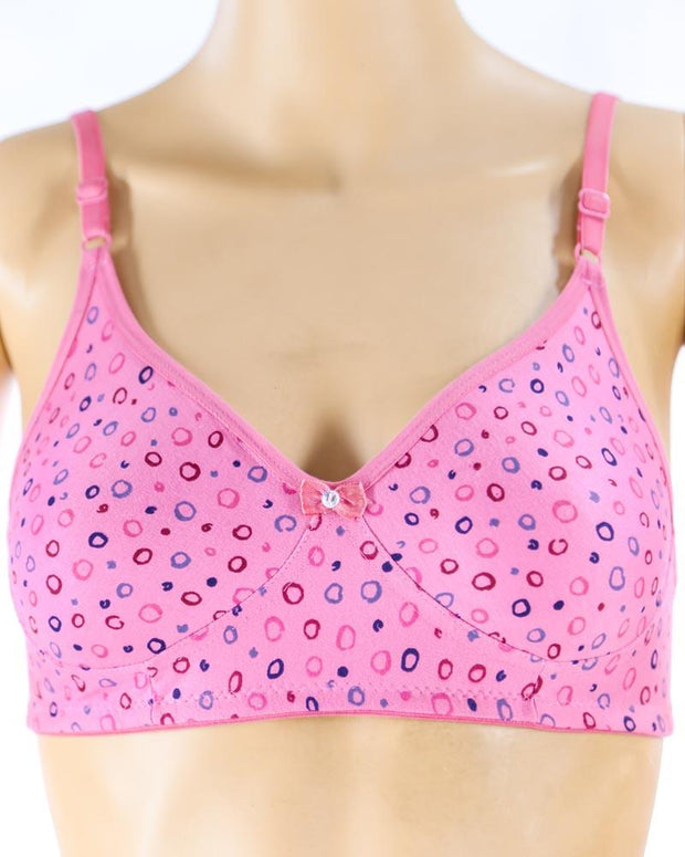 Pack of 3 - Madam Bra - M-7 - Non Padded, Non Wired Bra, Soft Jersey Cotton Bra