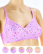 Pack of 3 - Madam Bra - M-7 - Non Padded, Non Wired Bra, Soft Jersey Cotton Bra