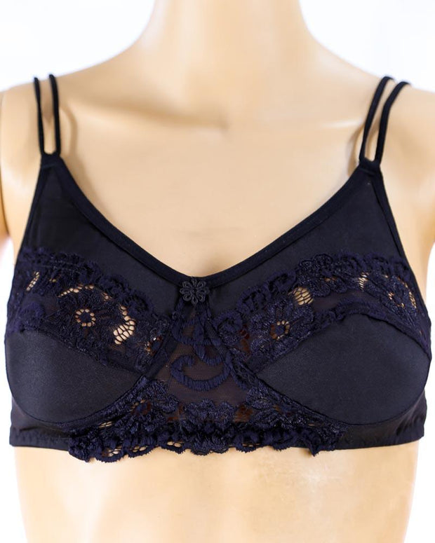 Pack of 3 - Madam Bra - BOE - Non Padded, Non Wired Bra, Soft Jersey Cotton Lace Bra