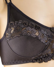 Pack of 3 - Madam Bra - BOE - Non Padded, Non Wired Bra, Soft Jersey Cotton Lace Bra