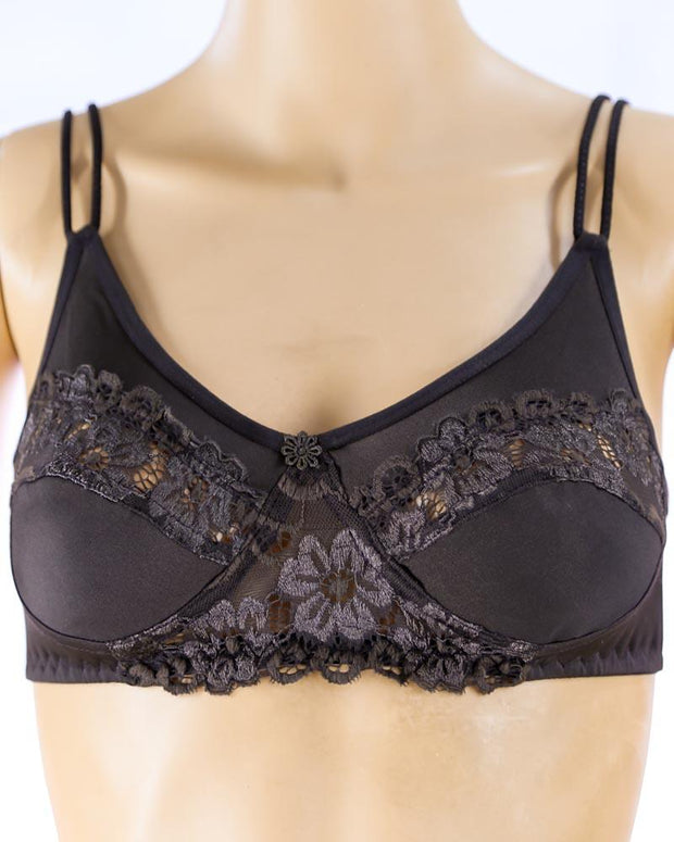 Pack of 3 - Madam Bra - BOE - Non Padded, Non Wired Bra, Soft Jersey Cotton Lace Bra