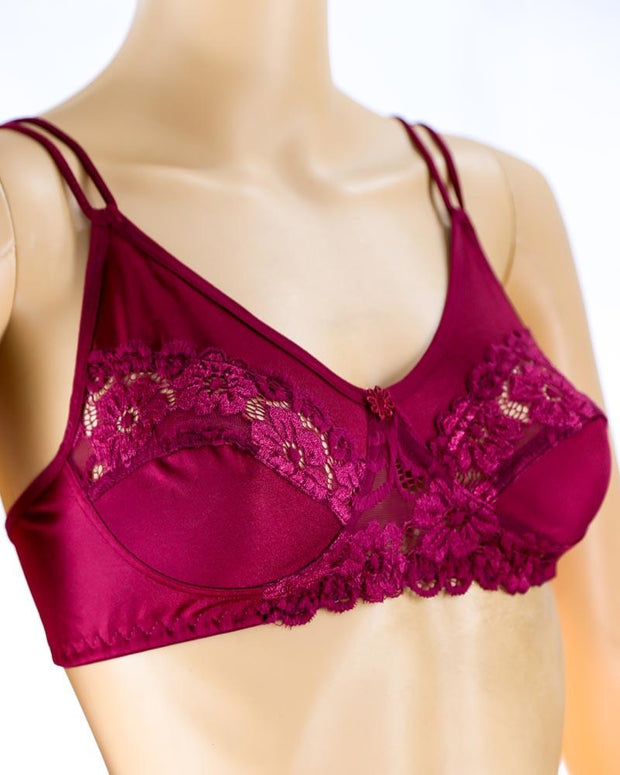 Pack of 3 - Madam Bra - BOE - Non Padded, Non Wired Bra, Soft Jersey Cotton Lace Bra