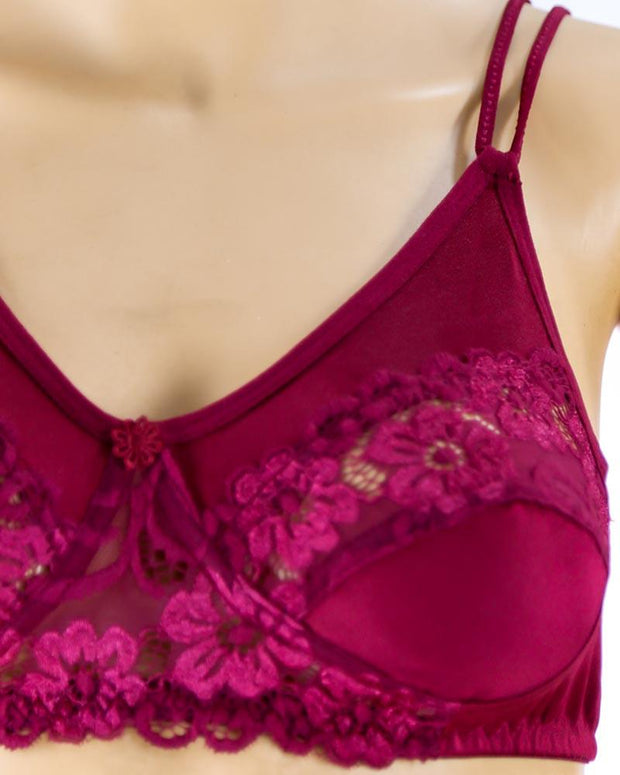 Pack of 3 - Madam Bra - BOE - Non Padded, Non Wired Bra, Soft Jersey Cotton Lace Bra