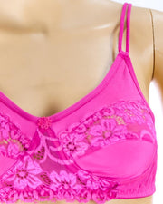 Pack of 3 - Madam Bra - BOE - Non Padded, Non Wired Bra, Soft Jersey Cotton Lace Bra