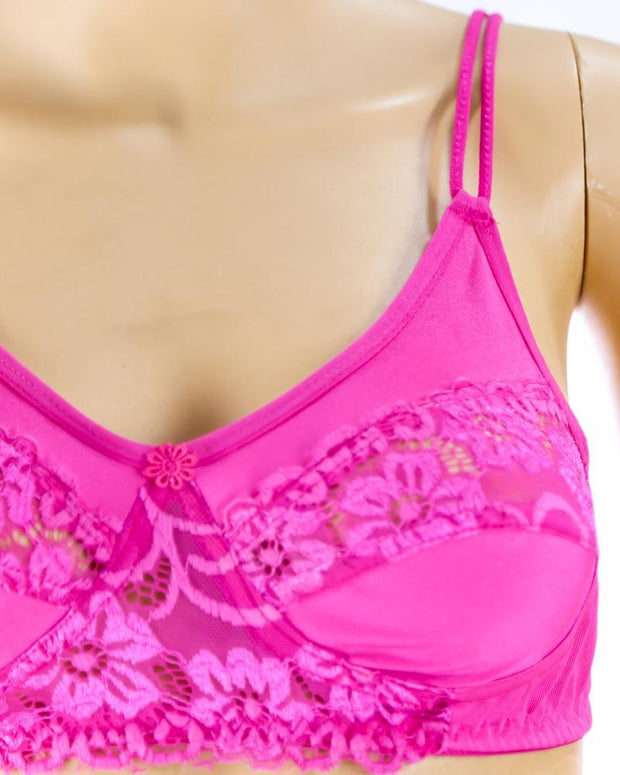 Pack of 3 - Madam Bra - BOE - Non Padded, Non Wired Bra, Soft Jersey Cotton Lace Bra