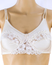 Pack of 2 - Madam Bra - BOE - Non Padded, Non Wired Bra, Soft Jersey Cotton Lace Bra