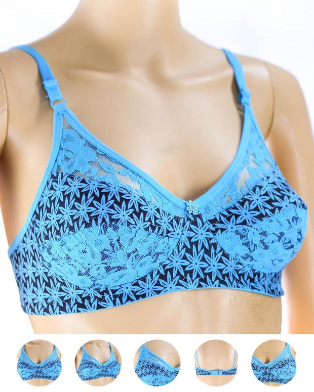 Pack of 3 Madam Bra - N1 - Non Padded Bra - Non Wired Bra