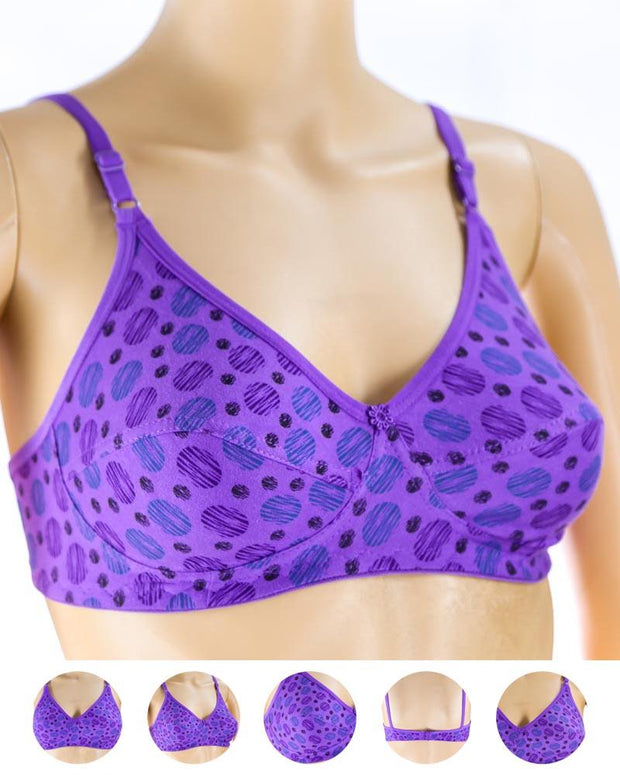 Pack of 3 Madam Bra - i16 - Non Padded Bra - Non Wired Bra