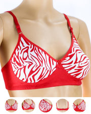 Pack of 3 Madam Bra - i17 - Non Padded Bra - Non Wired Bra