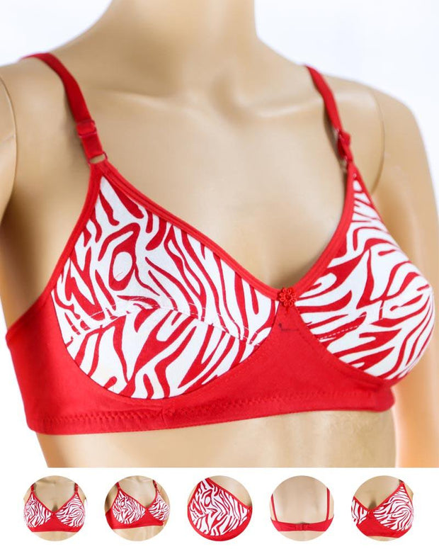 Pack of 3 Madam Bra - i17 - Non Padded Bra - Non Wired Bra