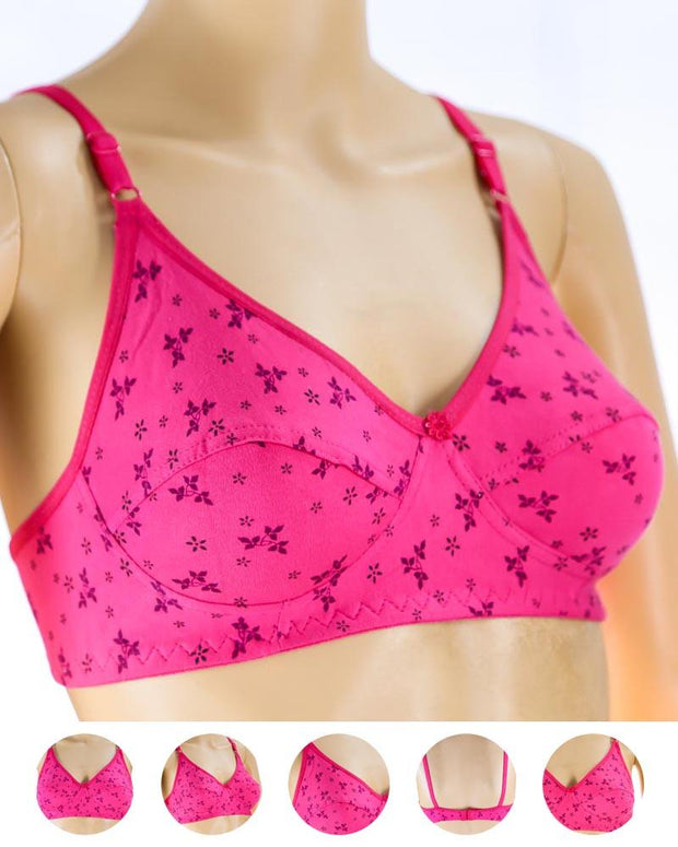 Pack of 3 Madam Bra - i21 - Non Padded Bra - Non Wired Bra