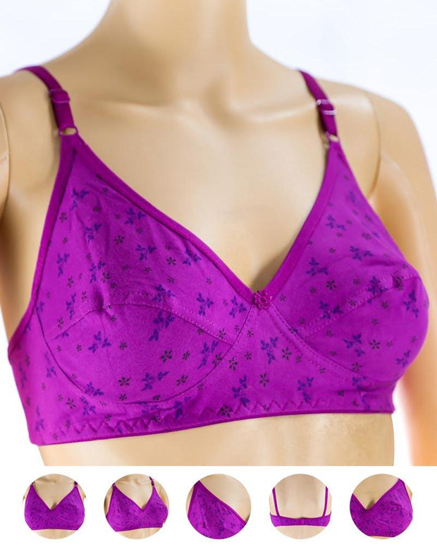 Pack of 3 Madam Bra - i21 - Non Padded Bra - Non Wired Bra